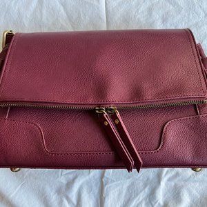 Purple Leather Camera & Accessory Bag - BRAND NEW!